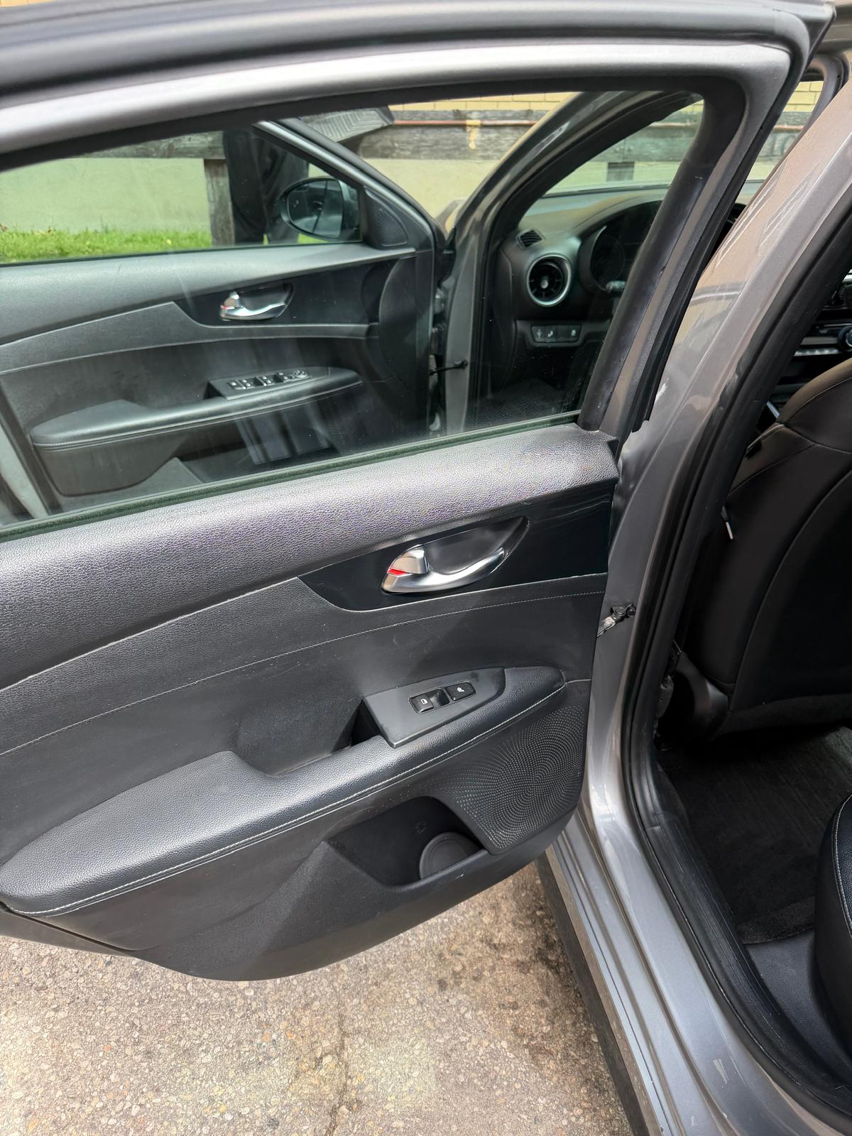 Kia door panel after detailing